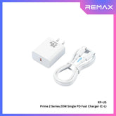 REMAX RP-U5 C-LPRIME 2 SERIES 20W SINGLE PD FAST CHARGER